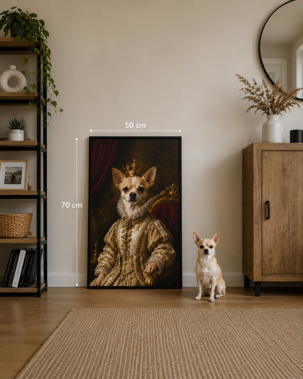 Portrait de votre animal 50x70 cm - Qualité premium