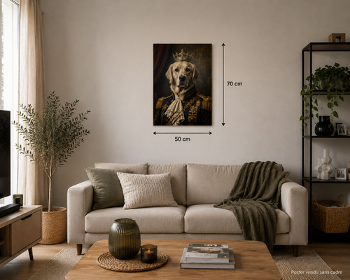 Portrait de votre animal 50x70 cm - Qualité premium